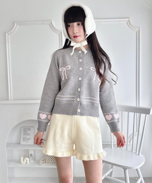 Loueme パンツ 裾フリルニットショートパンツ レディース : ZOZOTOWN