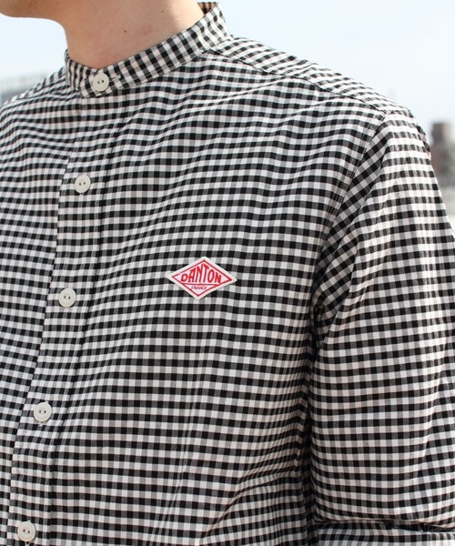 Danton（ダントン） 長袖シャツ 40 ブラック メンズ : ZOZOTOWN Yahoo