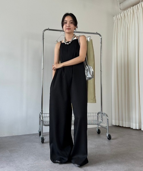 HANNE オールインワン FREE カーキ レディース : ZOZOTOWN Yahoo!店