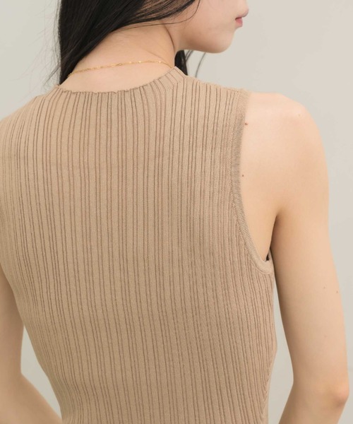 「NEUNA」 ノースリーブワンピース FREE ブラック レディース_画像5