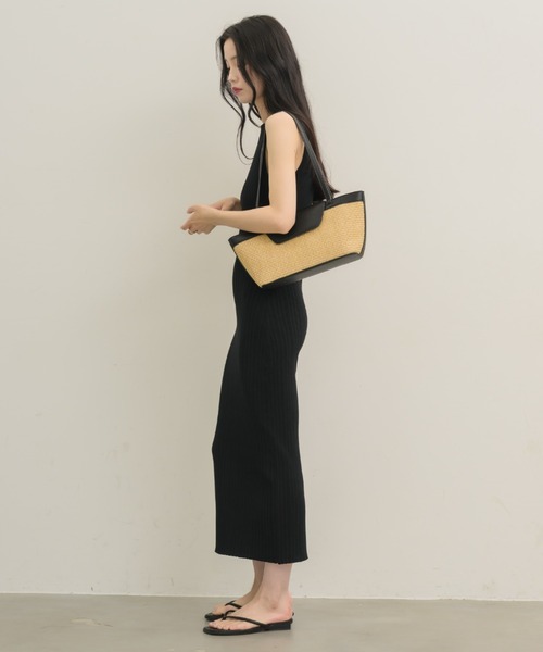 「NEUNA」 ノースリーブワンピース FREE ブラック レディース_画像7