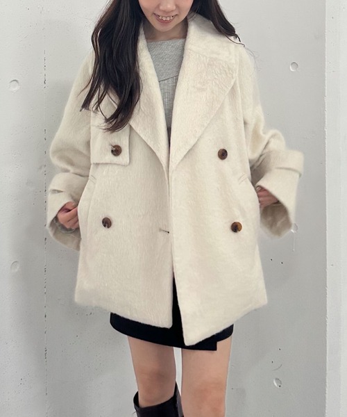 archives（アルシーヴ） コート チェスターコート シャギーダブル