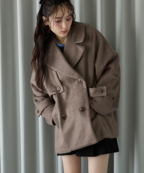 archives（アルシーヴ） コート チェスターコート シャギーダブル