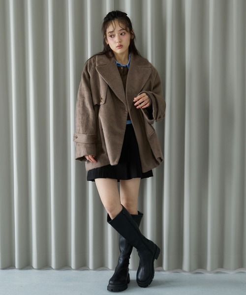 archives（アルシーヴ） コート チェスターコート シャギーダブル