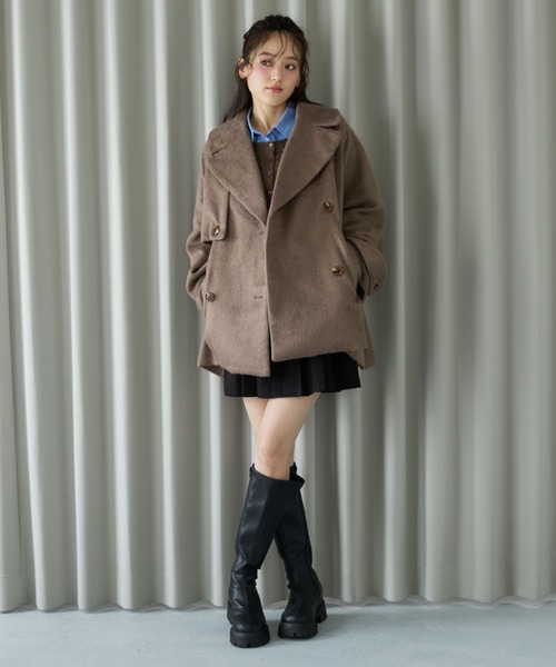 archives（アルシーヴ） コート チェスターコート シャギーダブル