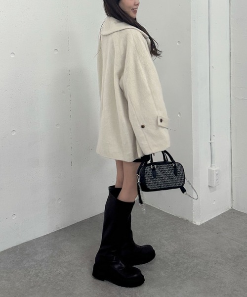 archives（アルシーヴ） コート チェスターコート シャギーダブル