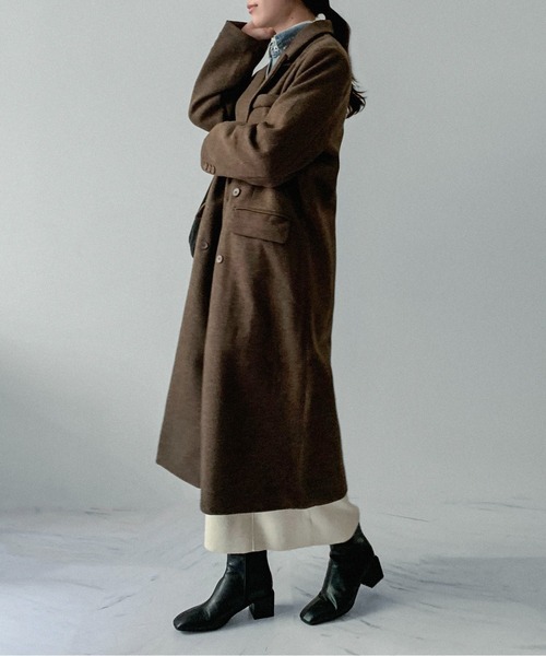 on：nue（オンニュ） コート チェスターコート 「on:nue」ダブルボタン