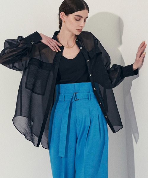 「CITY」 長袖シャツ FREE ホワイト レディース_画像2