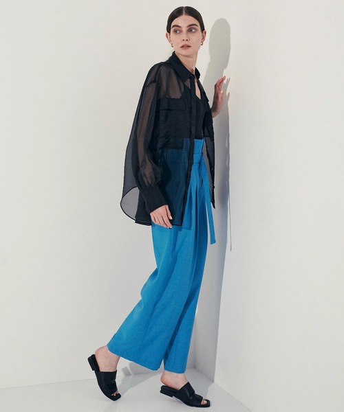 「CITY」 長袖シャツ FREE ホワイト レディース_画像3