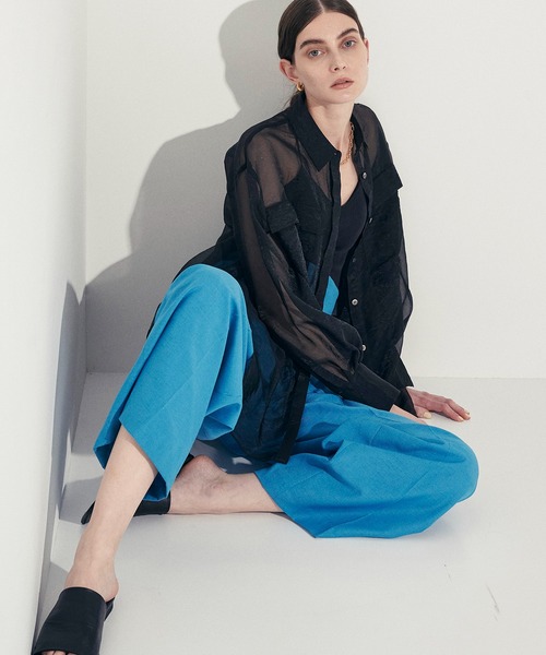 「CITY」 長袖シャツ FREE ホワイト レディース_画像5