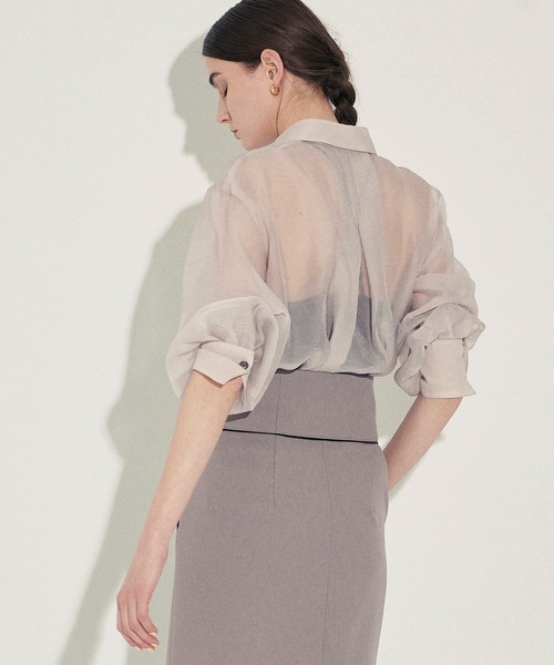 「CITY」 長袖シャツ FREE ホワイト レディース_画像8