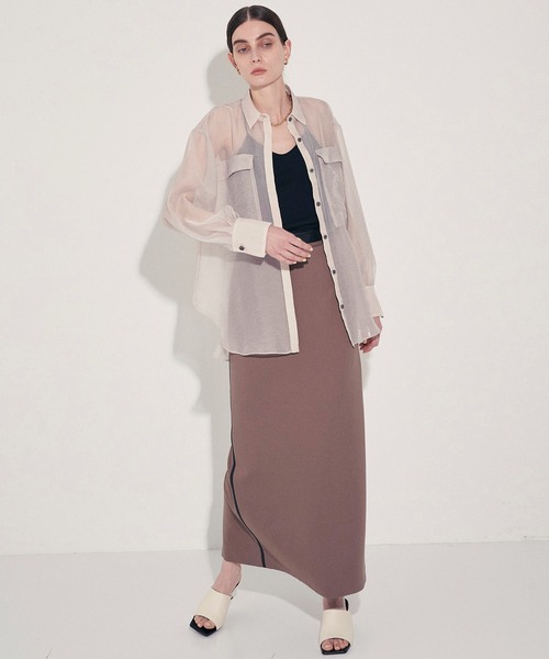 「CITY」 長袖シャツ FREE ホワイト レディース_画像9