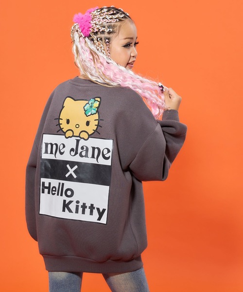 meJane（ミージェーン） トレーナー HELLO KITTY×mejaneコラボ 裏起毛