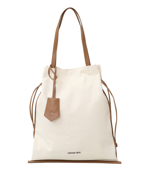 CONVERSE TOKYO トートバッグ CANVAS GATHERED TOTE BAG レディース