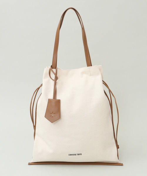 CONVERSE TOKYO トートバッグ CANVAS GATHERED TOTE BAG レディース