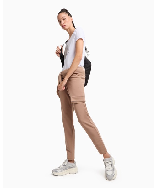 「EMPORIO ARMANI EA7」 半袖Tシャツ X-LARGE ブラック レディース_画像5