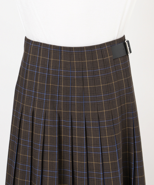 Spick＆Span（スピック アンド スパン） スカート ベルテッドプリーツ