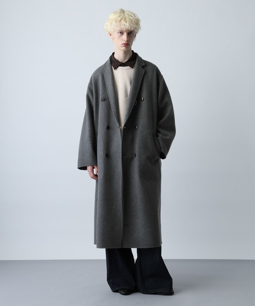 プレミアムウールダブルリバーコート HARE（ハレ） チェスターコート コート プレミアムウールダブルリバー