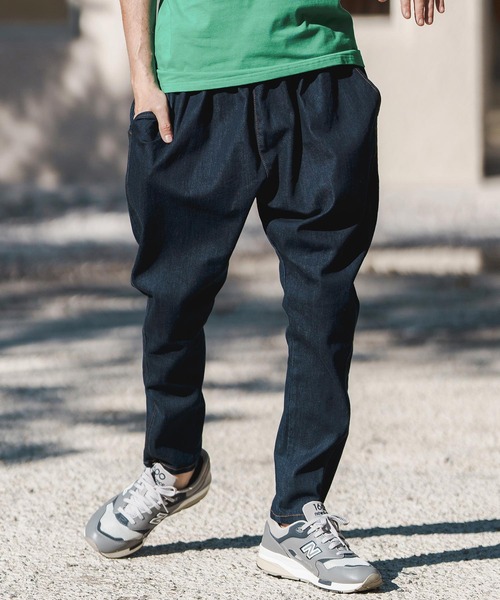 CAMBIO」 デニムパンツ L ワンウォッシュ メンズ サルエル テーパード