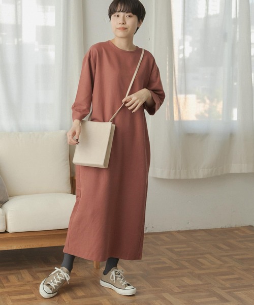 「FORK&SPOON」 半袖ワンピース ONE ブラック レディース_画像5