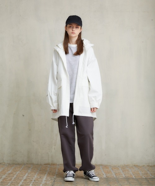 「flaner」 マウンテンパーカー FREE ホワイト レディース_画像2