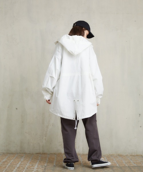 「flaner」 マウンテンパーカー FREE ホワイト レディース_画像5