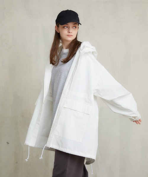 「flaner」 マウンテンパーカー FREE ホワイト レディース_画像7