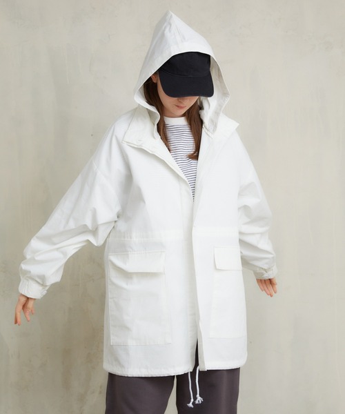 「flaner」 マウンテンパーカー FREE ホワイト レディース_画像9