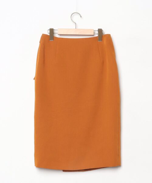 「B ability」 タイトスカート 38 オレンジ レディース_画像2
