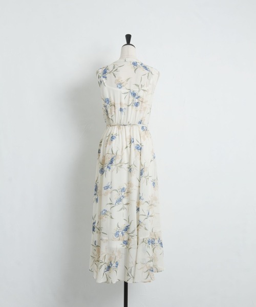 「tocco closet」 ノースリーブワンピース M ネイビー レディース_画像4