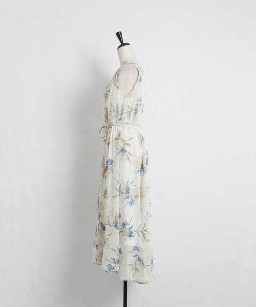 「tocco closet」 ノースリーブワンピース M ネイビー レディース_画像6