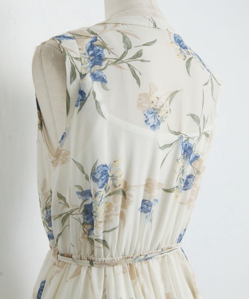 「tocco closet」 ノースリーブワンピース M ネイビー レディース_画像7