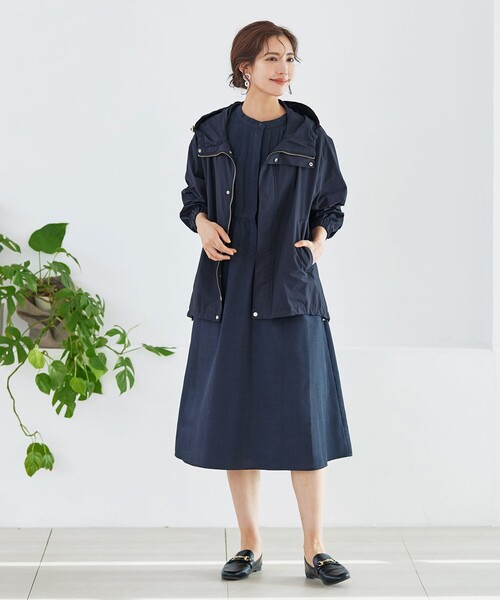 「Tiaclasse」 ブルゾン M ネイビー レディース_画像2