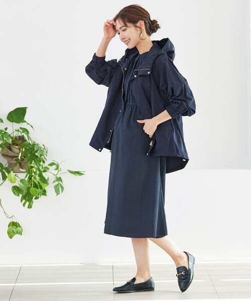 「Tiaclasse」 ブルゾン M ネイビー レディース_画像4