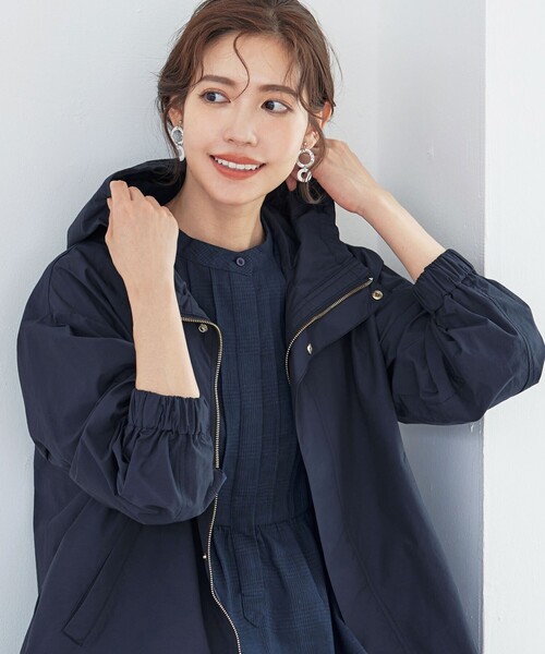 「Tiaclasse」 ブルゾン M ネイビー レディース_画像5