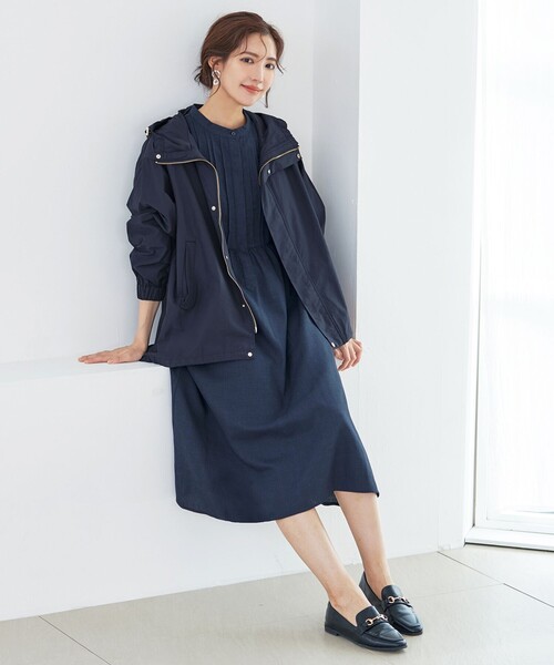 「Tiaclasse」 ブルゾン M ネイビー レディース_画像6