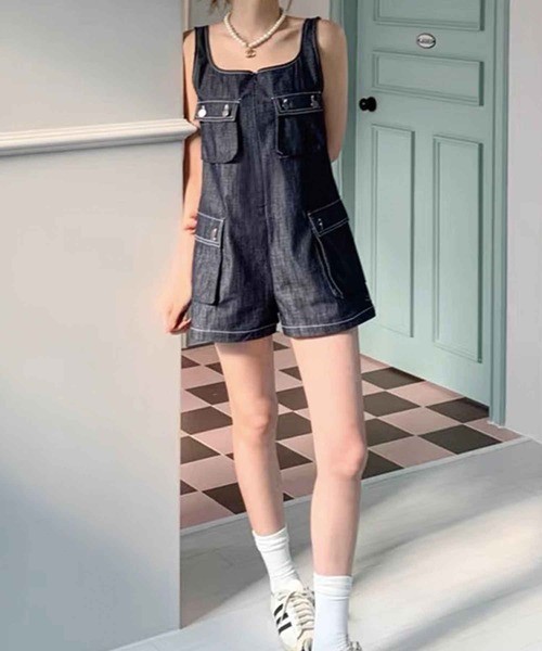 「SPIGA」 オールインワン FREE ブルー レディース_画像2