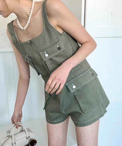 「SPIGA」 オールインワン FREE ブルー レディース_画像8