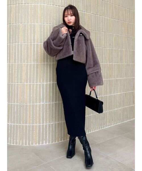 dazzlin（ダズリン） ワンピース バイカラーニットワンピース