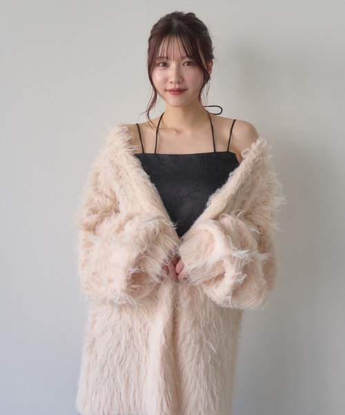 「mellowneon」 ニットカーディガン FREE ホワイト レディース_画像9