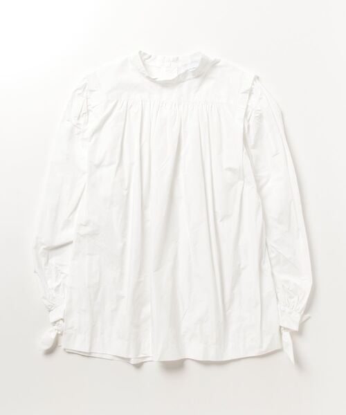 ユナイテッドアローズ UNITED ARROWS 白 ブラウス UNITED ARROWS（ユナイテッドアローズ） 長袖ブラウス - ホワイト