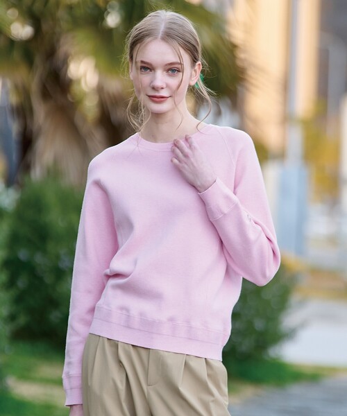 「DRESSTERIOR」 長袖ニット 36 ライトブルー レディース_画像2