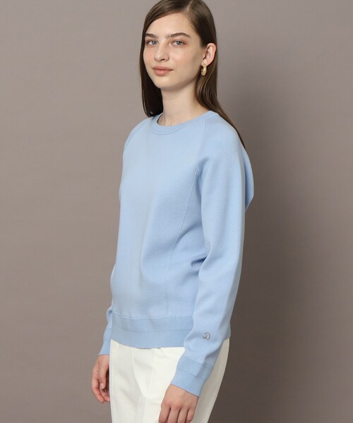 「DRESSTERIOR」 長袖ニット 36 ライトブルー レディース_画像3