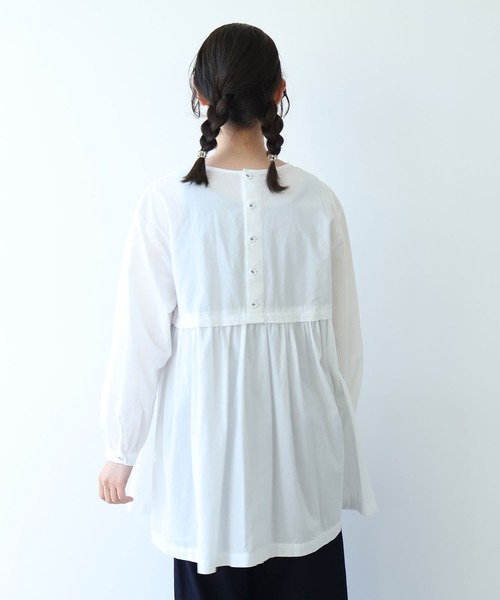 ビュルデサボン まどろみトワイライトブラウス bulle de savon（ビュルデサボン） ブラウス シャツ 80/タイプライター