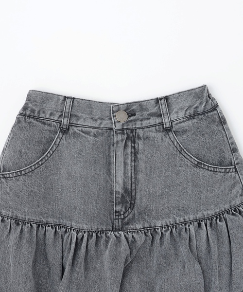 LOVETOXIC スカート 「LTXC」デニムバルーンスカート キッズ 子供服