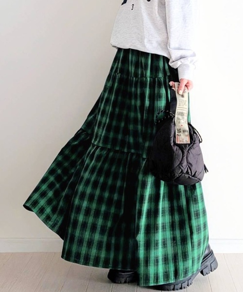 notch. フレアスカート TM グリーン レディース : ZOZOTOWN Yahoo!店