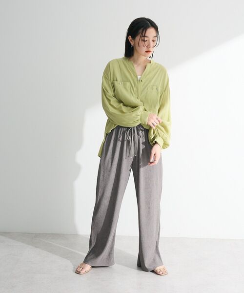「Green Parks」 「chocol raffine robe」イージーパンツ FREE オレンジ レディース_画像4