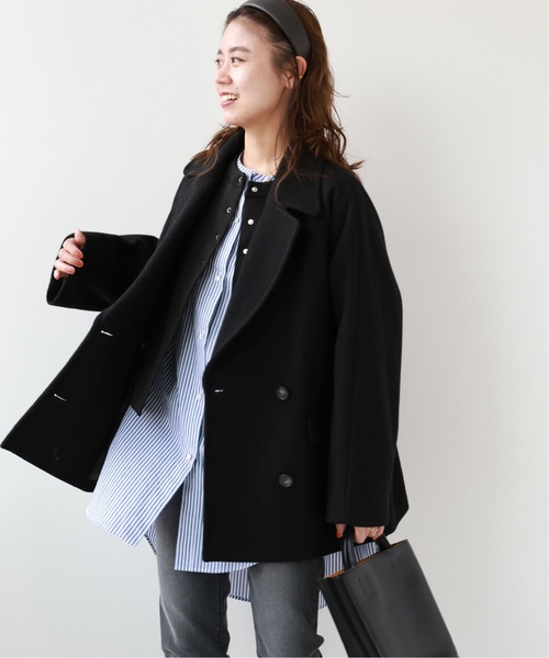 「JOURNAL STANDARD relume」 ピーコート 38 カーキ レディース_画像3