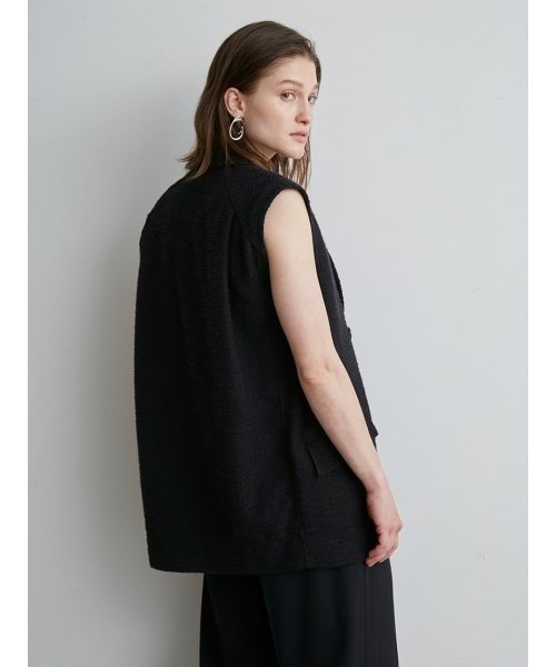 「styling/」 ベスト FREE ブラック レディース_画像4