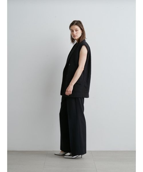 「styling/」 ベスト FREE ブラック レディース_画像7